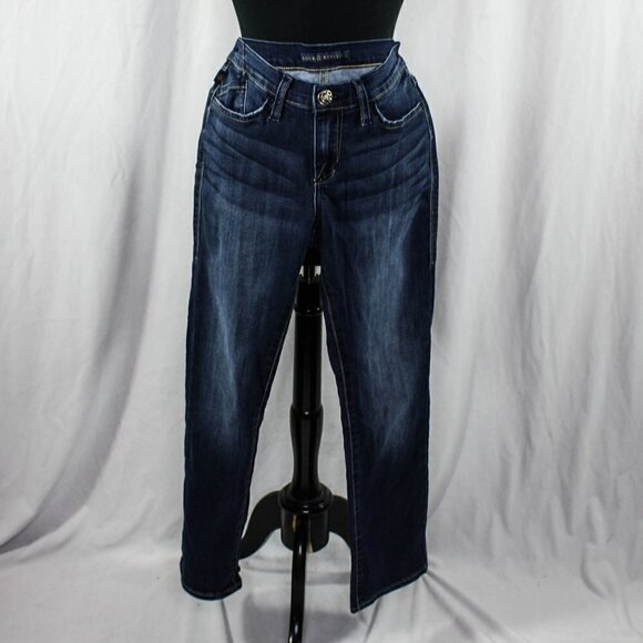Rock & Republic Denim - Rock & Republic Kendall Jeans Cropped Studded Size 6